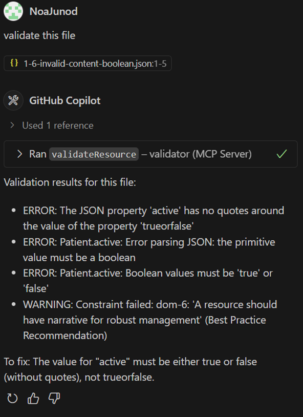 VS Code MCP example